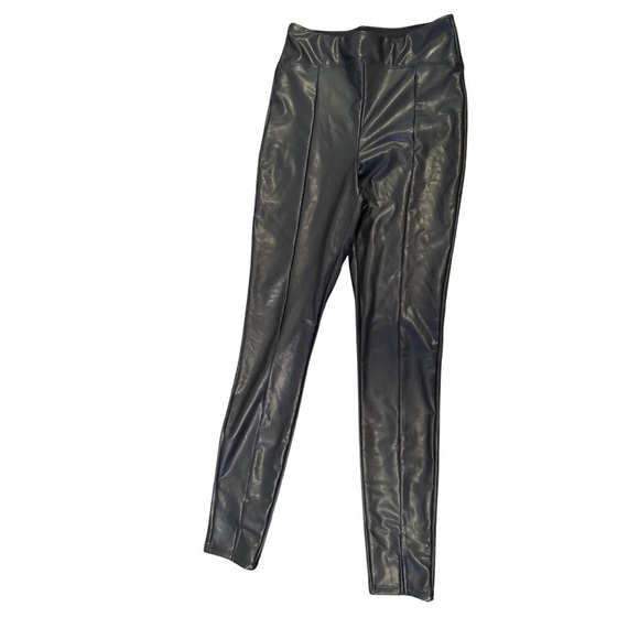 Express Black Faux Leather Leggings Women's Size Small - Picture 3 of 6